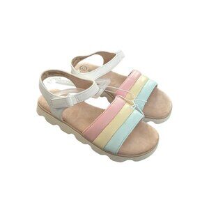 NWT Cat & Jack Penelope Rainbow Sandals Size 12